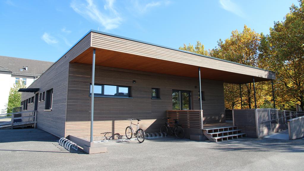 Modular serving area of the canteen of the Euskirchen barracks