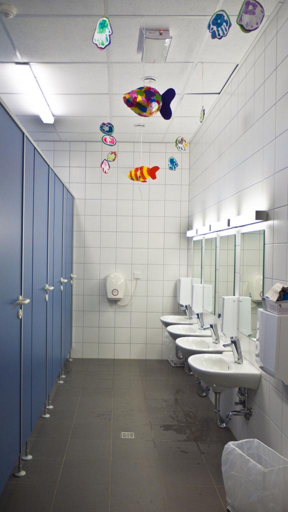 Child-friendly sanitary room at the day care centre Gütersloh