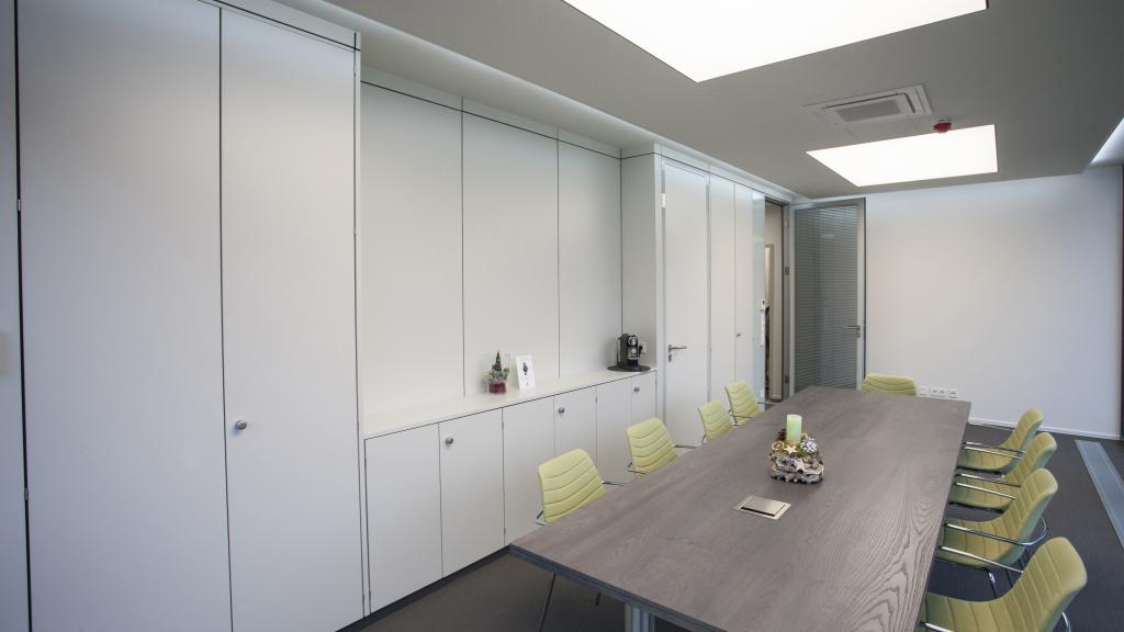 Modern meeting room of a modular office building