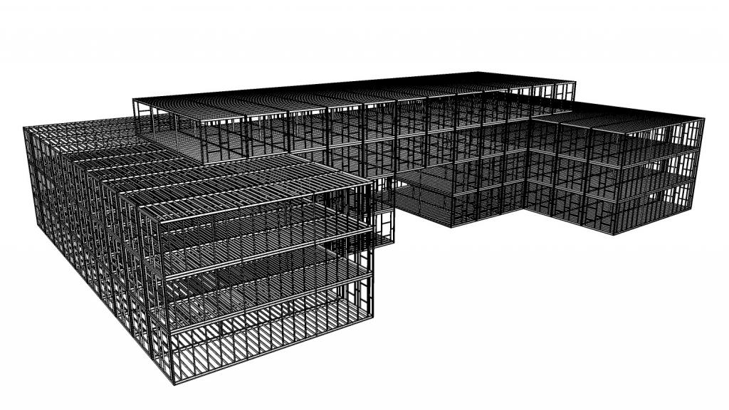 Construction drawing of modular containers step 2