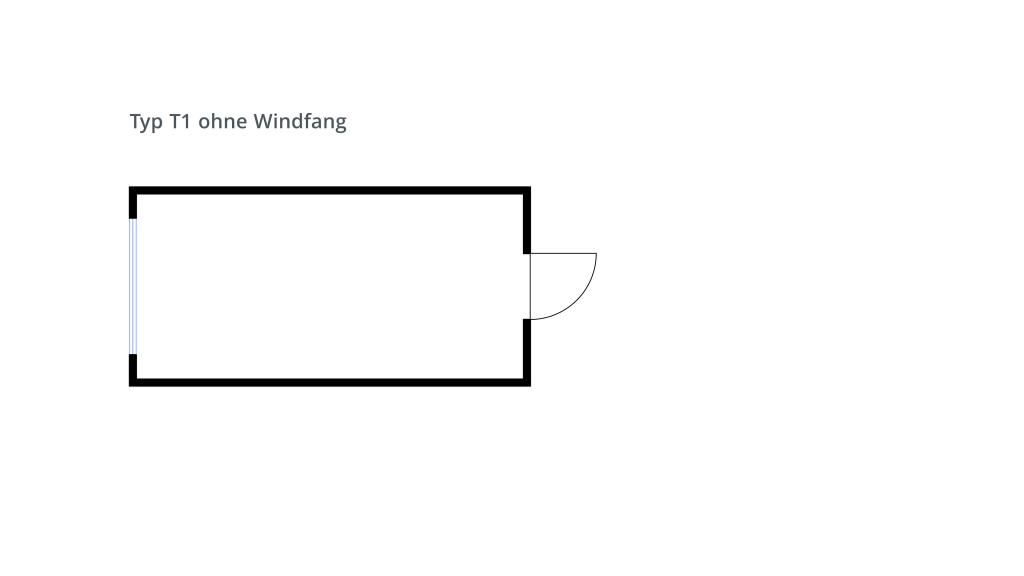 Grundriss Systemcontainer ohne Windfang 2 fW