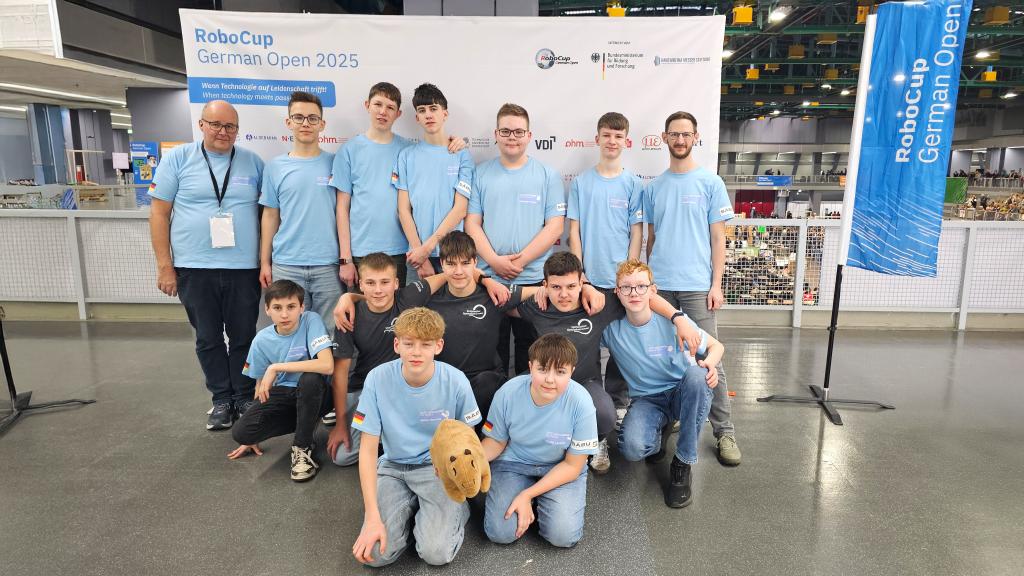 Gruppenbild der Teilnehmer vom rtc Gransee Strittmatter Gymnasium bei den German Open 
