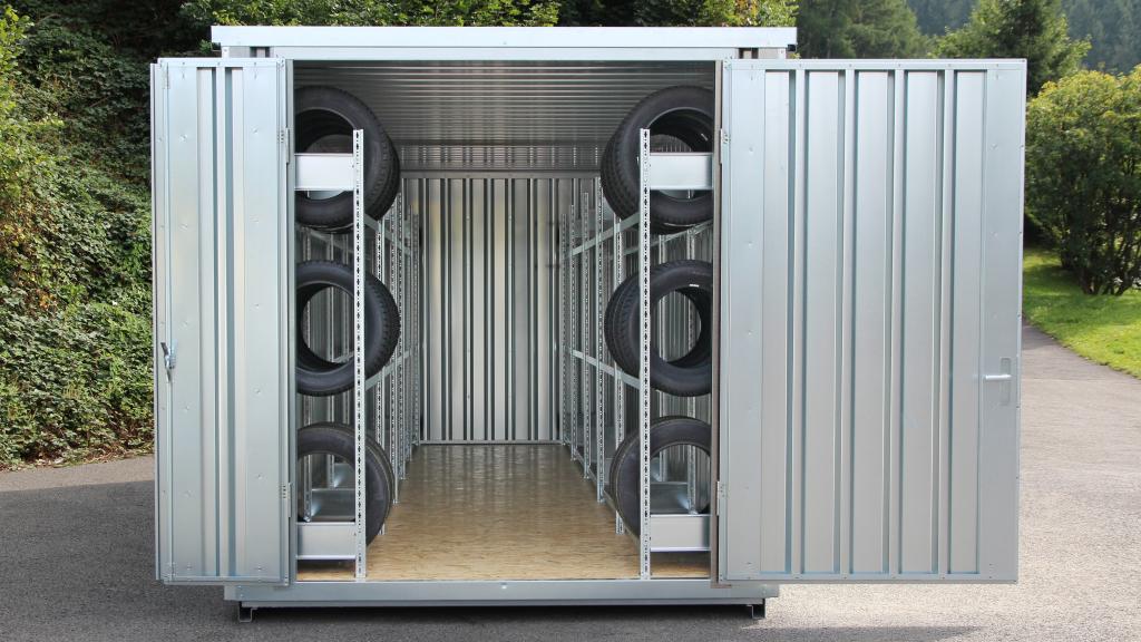 FLADAFI Lagercontainer genutzt für Lagerung von Reifen